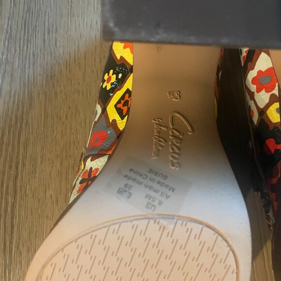 Circus NY Women's Susie Platform Retro 70's Slip-On Shoes 8.5 4" Heel - Picture 10 of 11